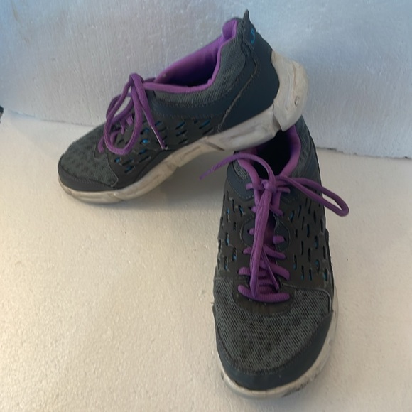 Champion running shoes C9 athletic shoes grey purple turquoise womens size 7 1/2 - Picture 2 of 8